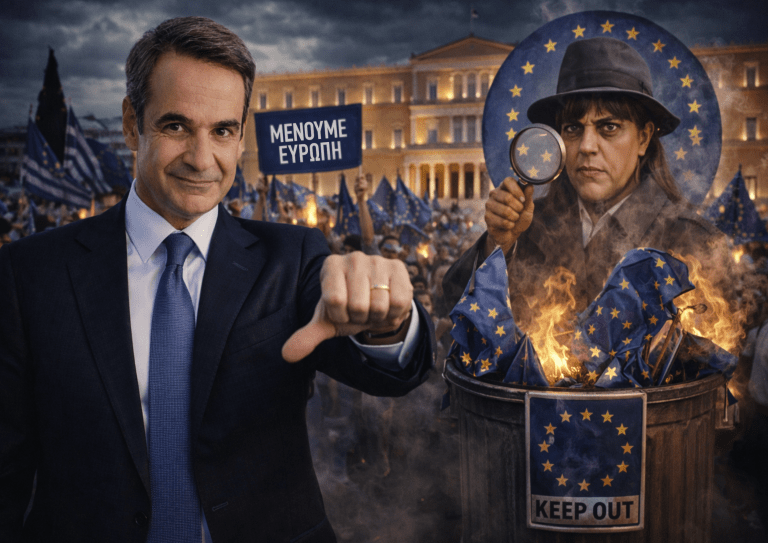 «Μένουμε Ευρώπη»: Από τη φωνή του λαού στο σήμα κατατεθέν μιας παράταξης