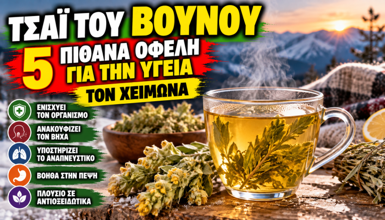 Τσάι του βουνού τον χειμώνα: 5 πιθανά οφέλη για την υγεία και τι λέει η επιστήμη